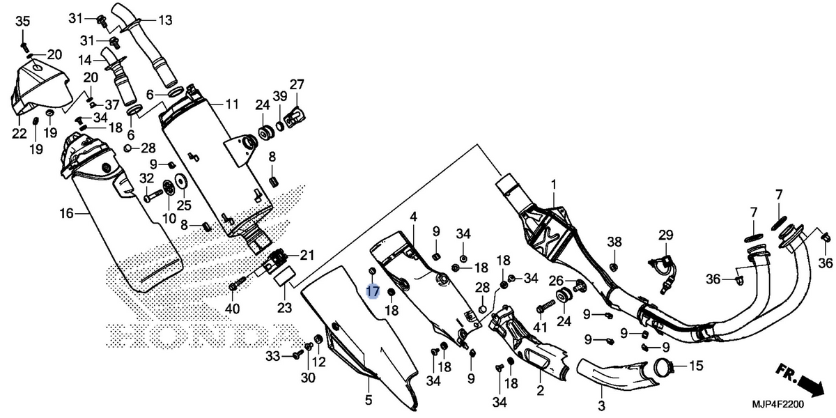 Honda OEM part 18345-KTK-000