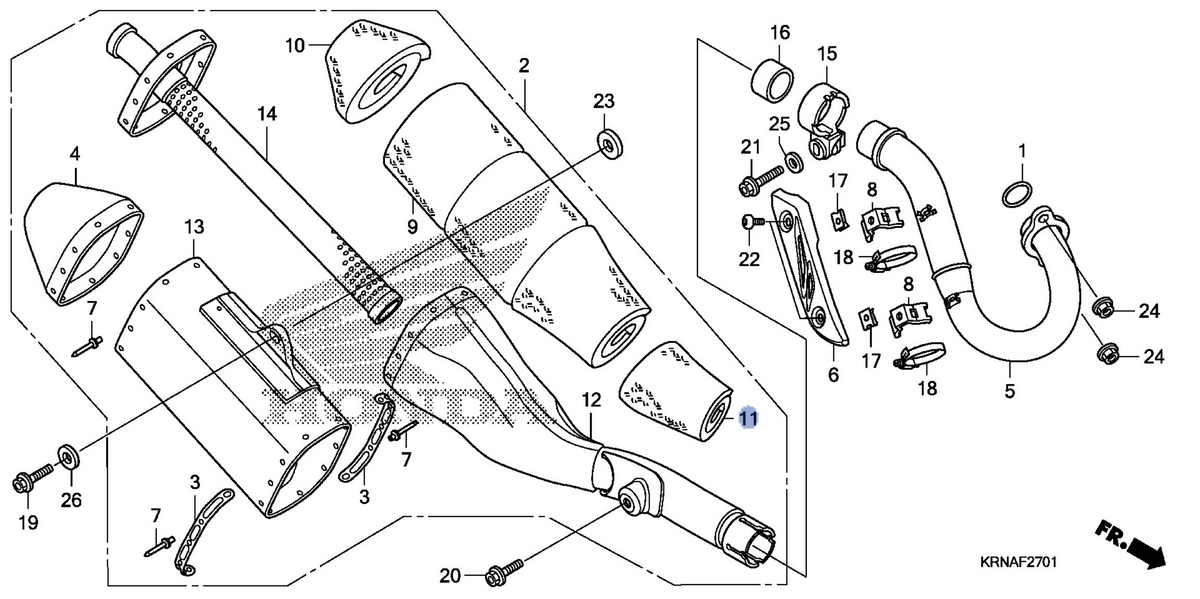 Honda OEM part 18345-MEN-E10
