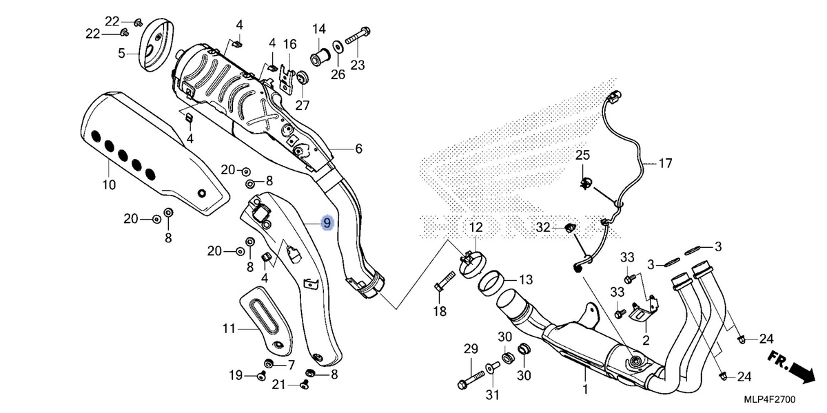 Honda OEM part 18350-K3S-JA0