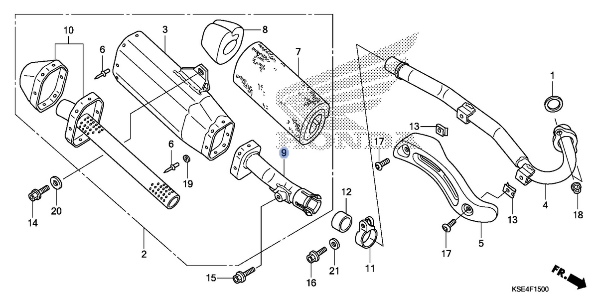 Honda OEM part 18350-KSE-305