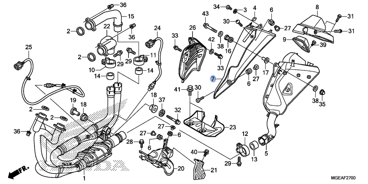 Honda OEM part 18350-MGE-003
