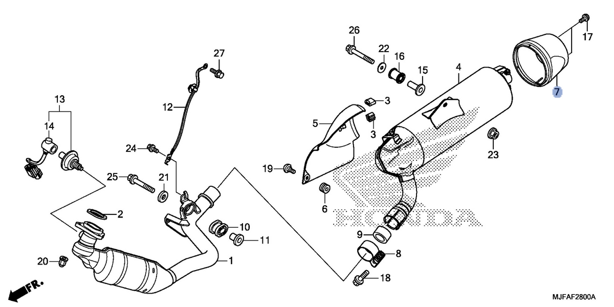 Honda OEM part 18350-MJF-A00