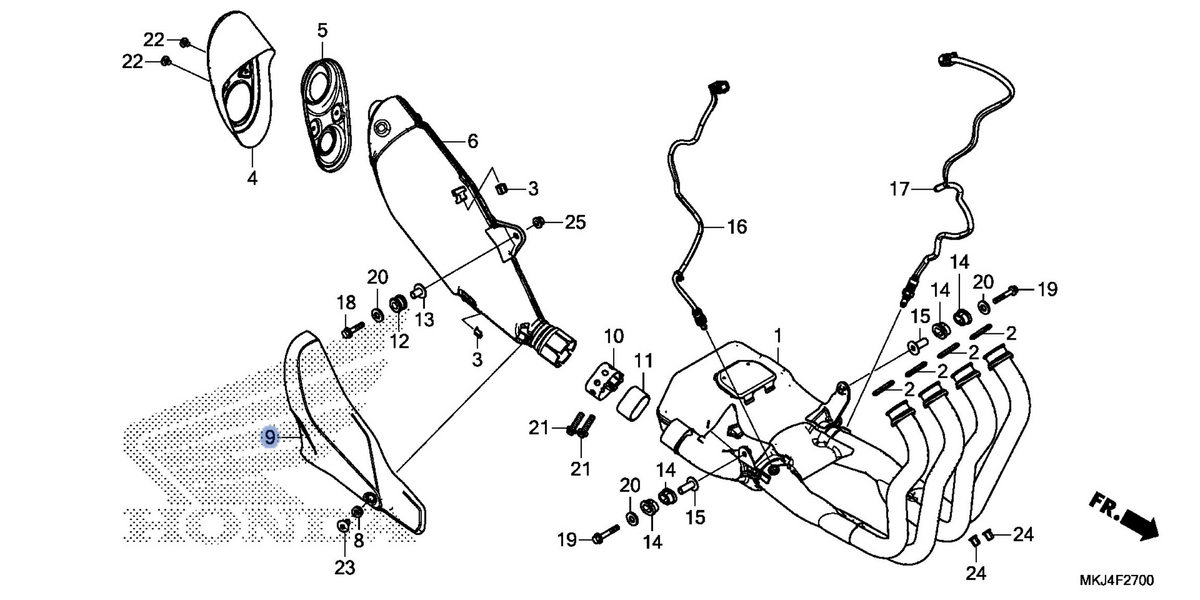 Honda OEM part 18350-MKJ-D01
