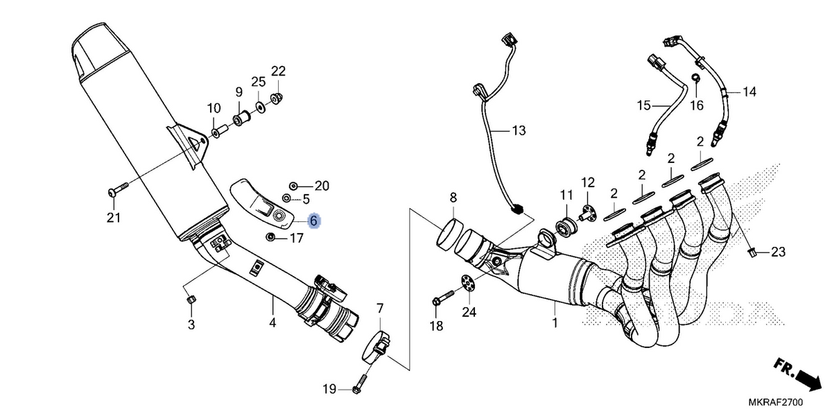 Honda OEM part 18350-MKR-D10
