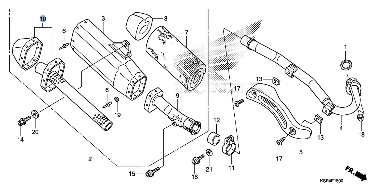 Honda OEM part 18351-KSE-305