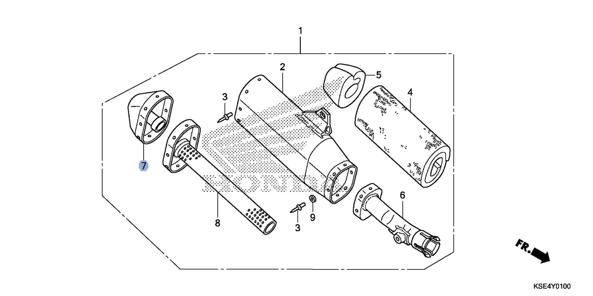 Honda OEM part 18351-KSE-306