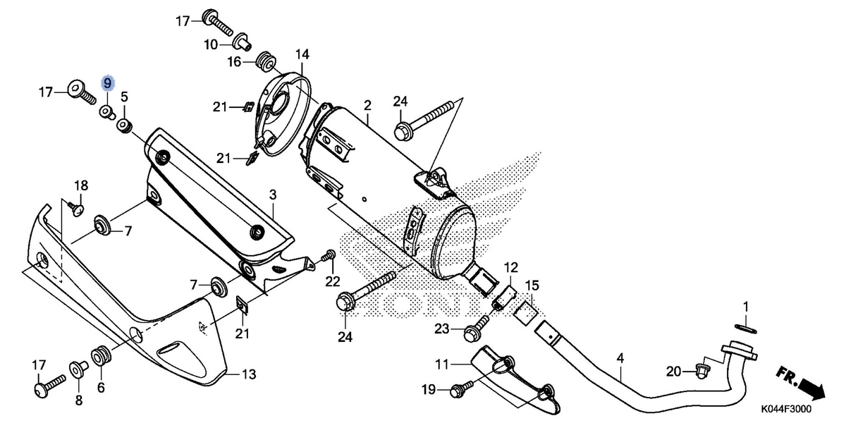 Honda OEM part 18352-K04-930