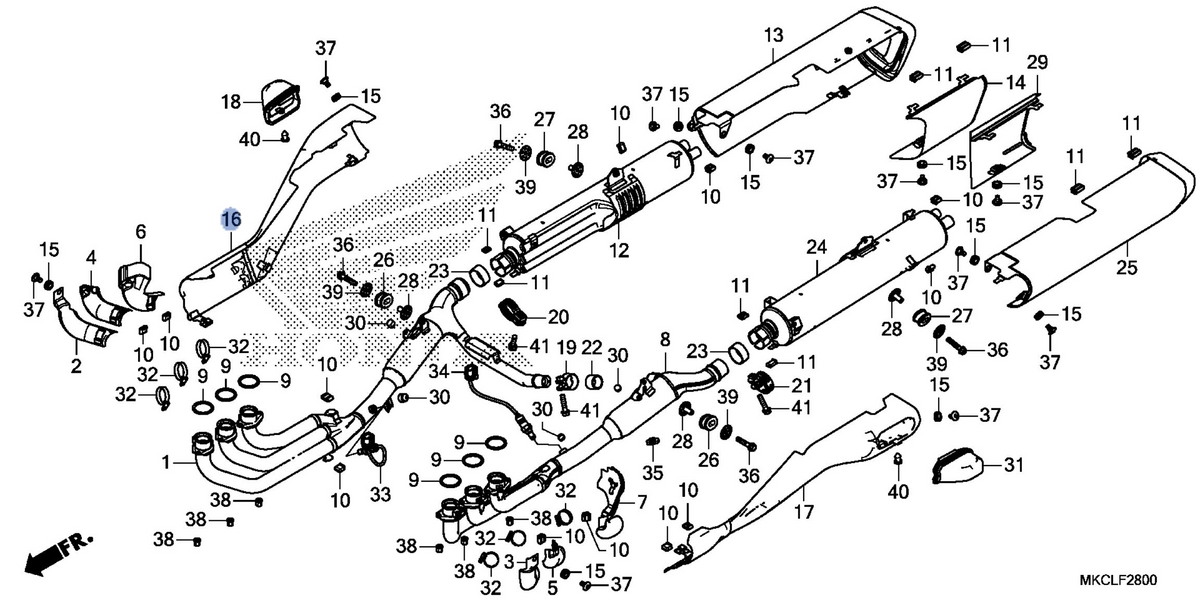 Honda OEM part 18353-MKC-A10