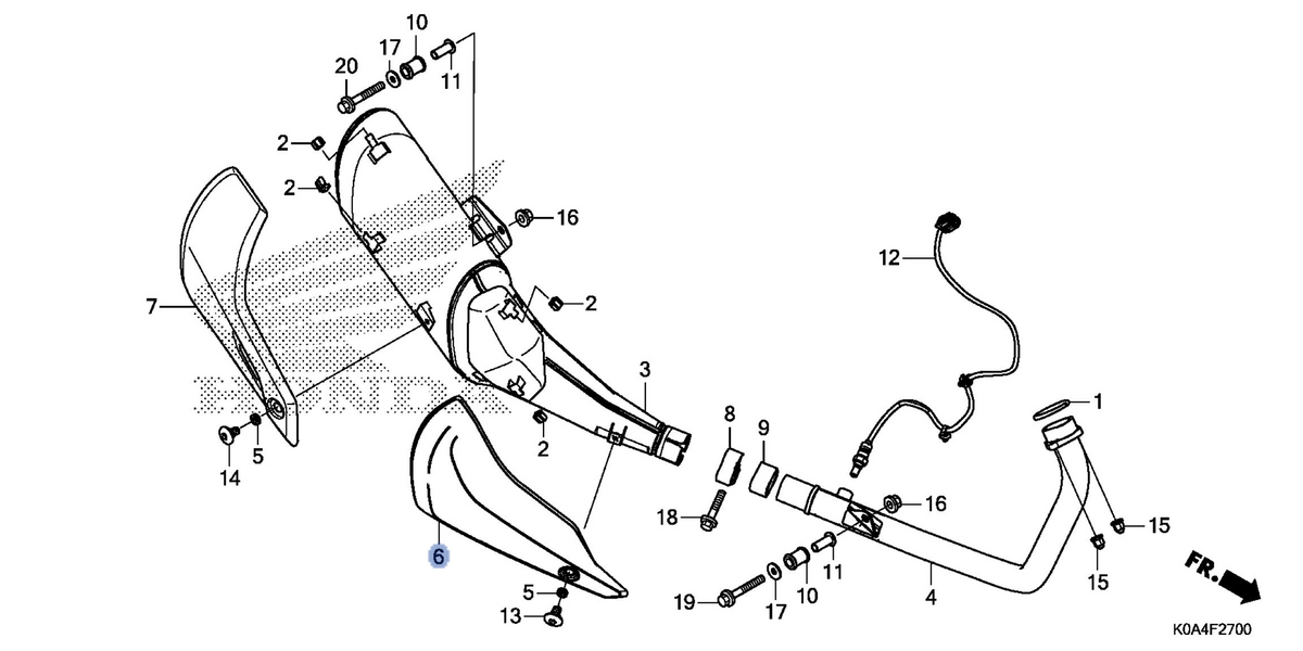 Honda OEM part 18355-K0A-E10