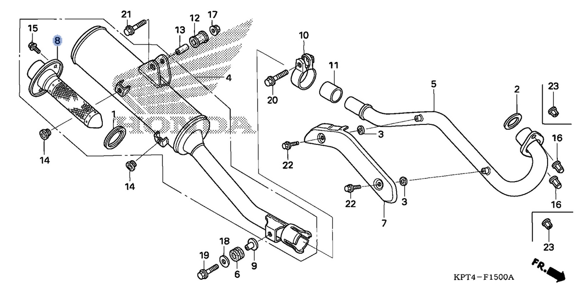 Honda OEM part 18355-KPT-A00
