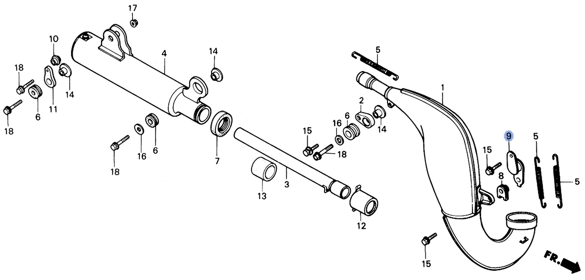 Honda OEM part 18355-KS6-000