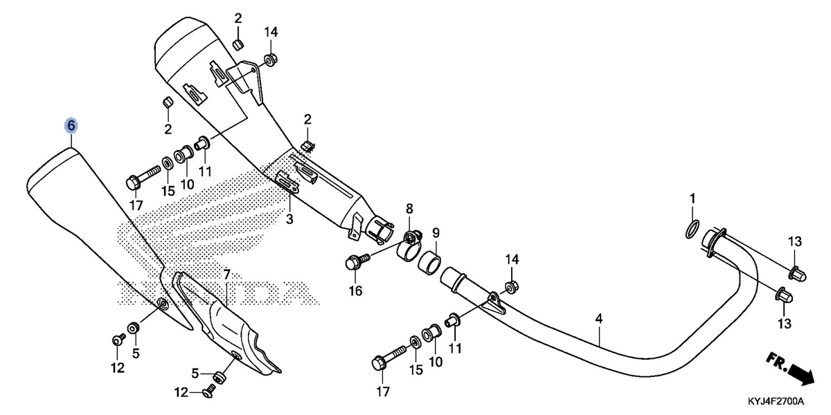 Honda OEM part 18355-KYJ-305