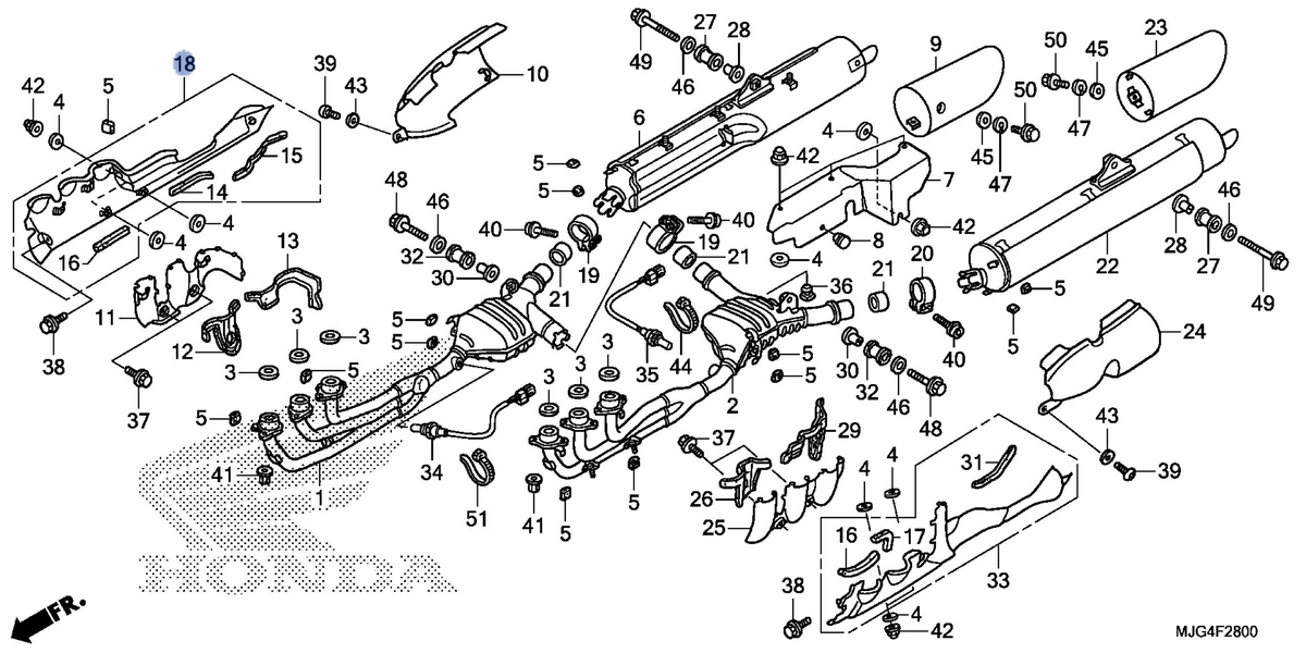 Honda OEM part 18355-MCA-A20ZB