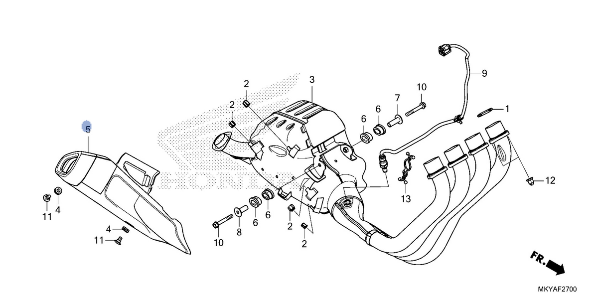 Honda OEM part 18355-MKY-TA0