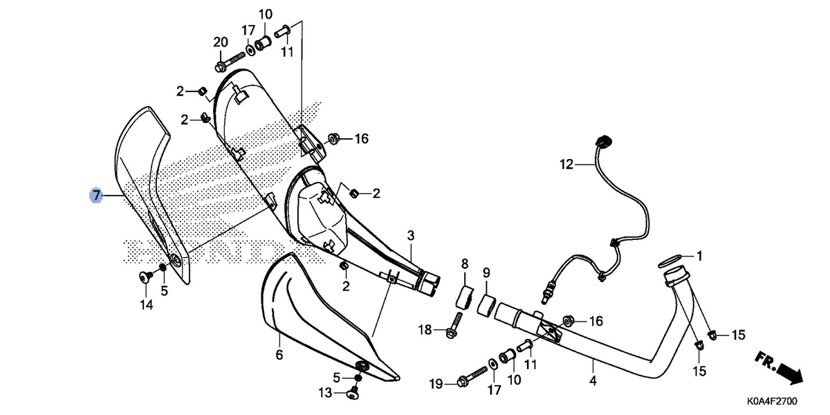 Honda OEM part 18356-K0A-E10