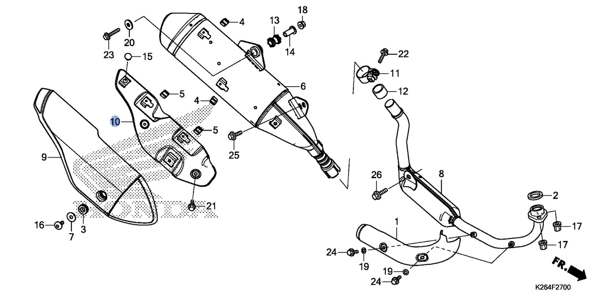 Honda OEM part 18356-K26-900