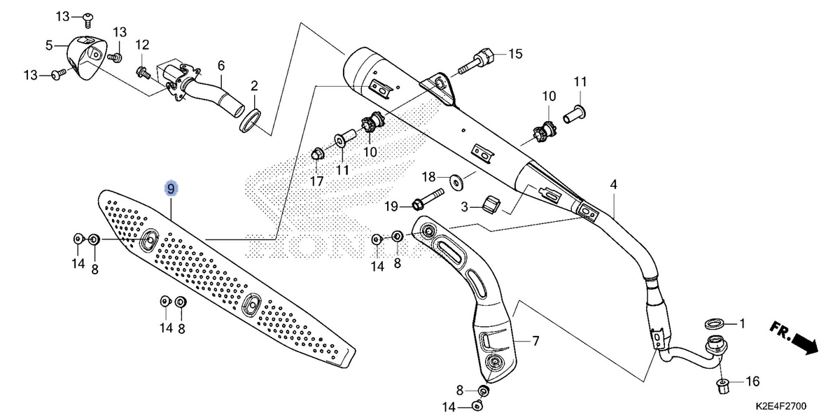 Honda OEM part 18356-K2E-T00