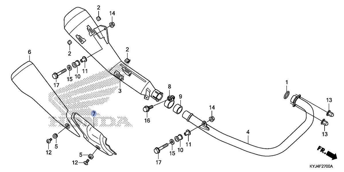 Honda OEM part 18356-KYJ-305