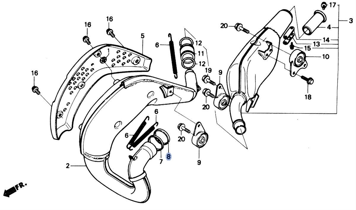 Honda OEM part 18358-HA2-000
