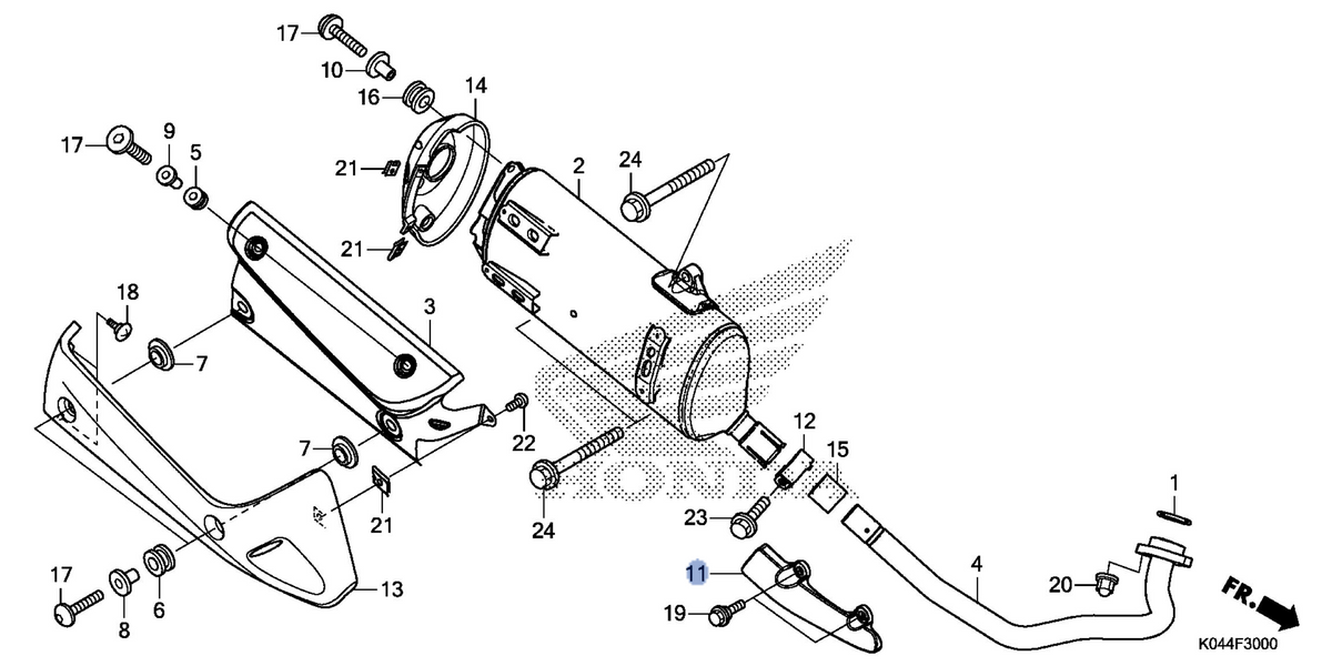 Honda OEM part 18360-K04-930