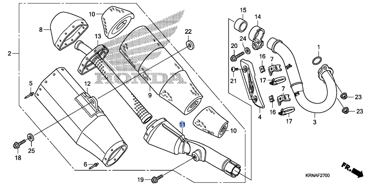 Honda OEM part 18360-KRN-A40