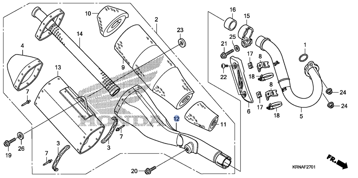 Honda OEM part 18360-KRN-A50