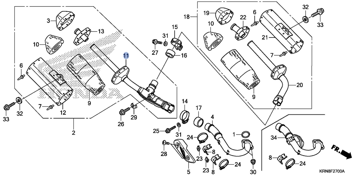 Honda OEM part 18360-KRN-B10