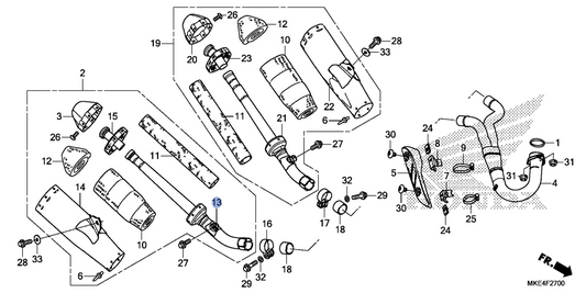 Honda OEM part 18360-MKE-A00