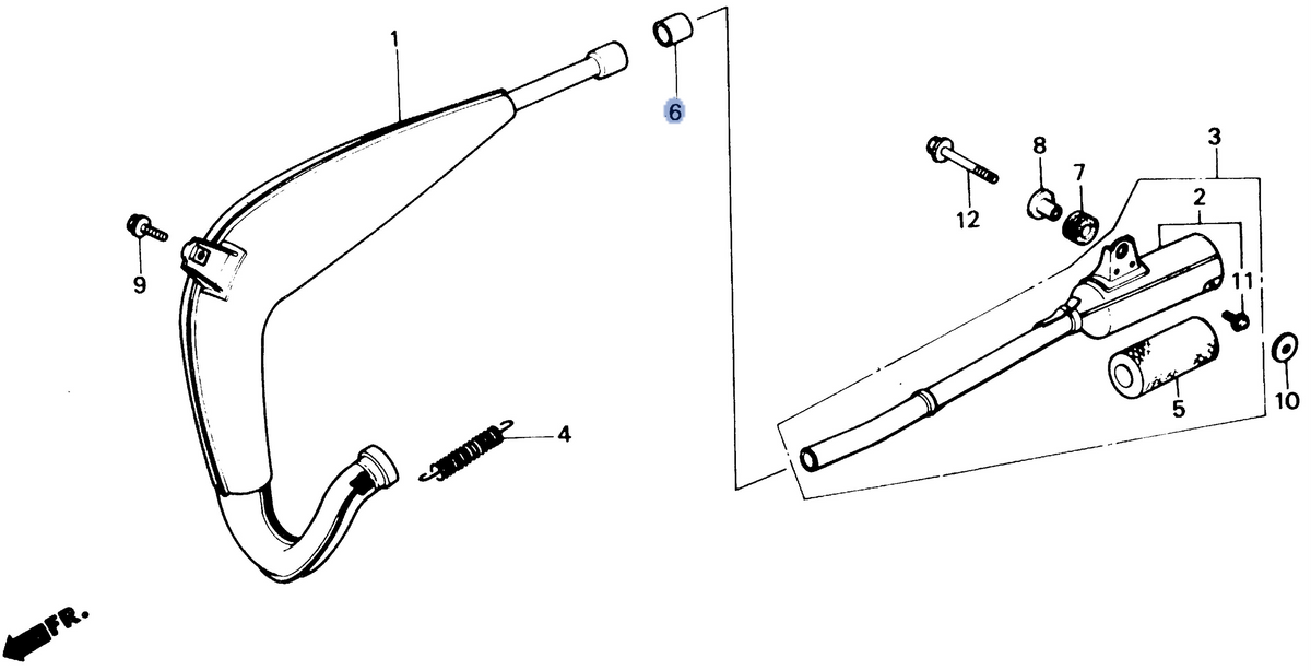 Honda OEM part 18361-GM7-700