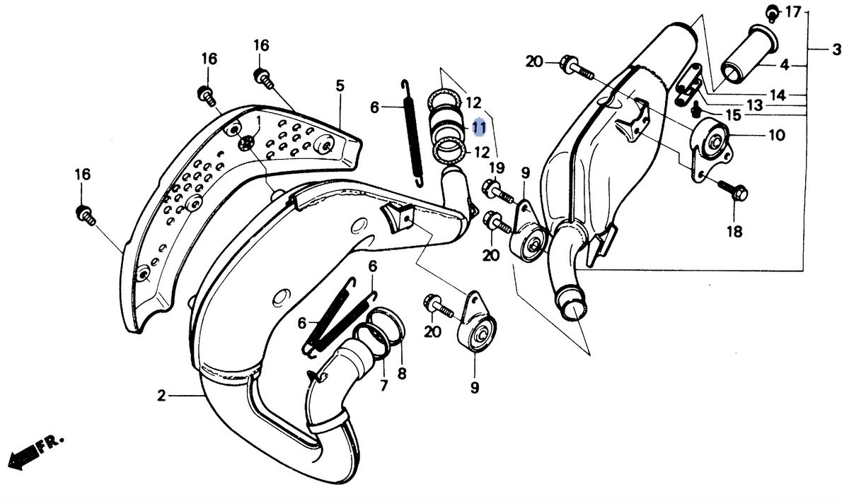 Honda OEM part 18361-HA2-000