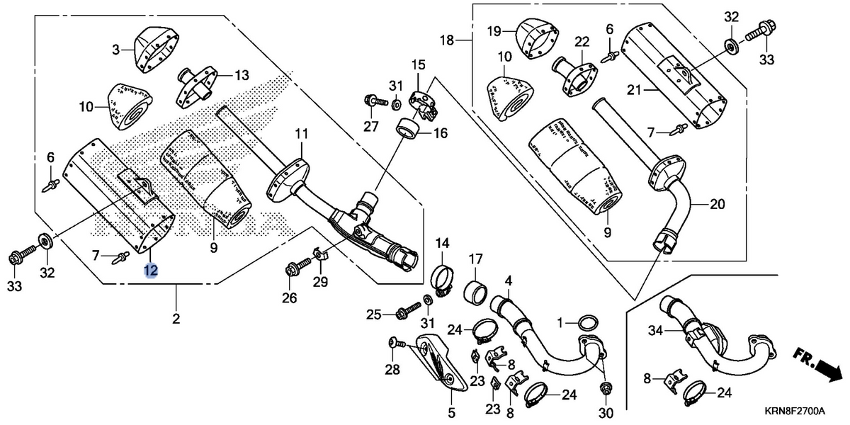 Honda OEM part 18361-KRN-A81