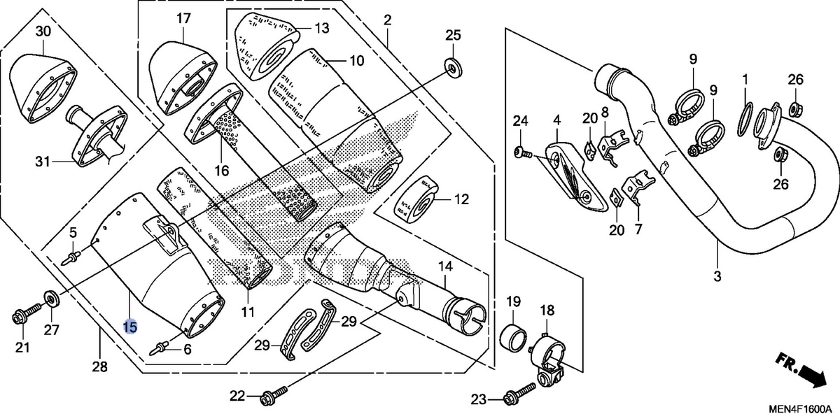 Honda OEM part 18361-MEN-A30