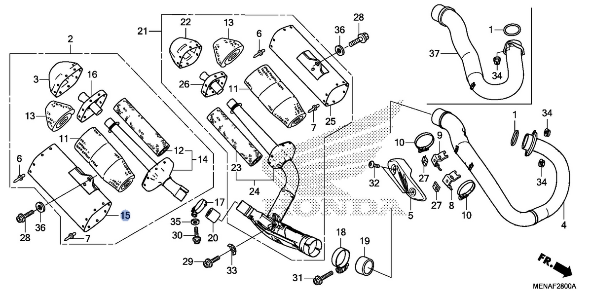 Honda OEM part 18361-MEN-A80