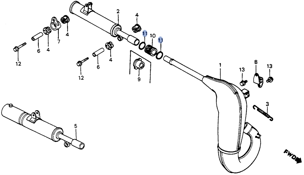 Honda OEM part 18362-KA4-700