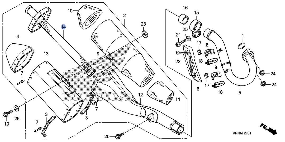 Honda OEM part 18362-KRN-A51