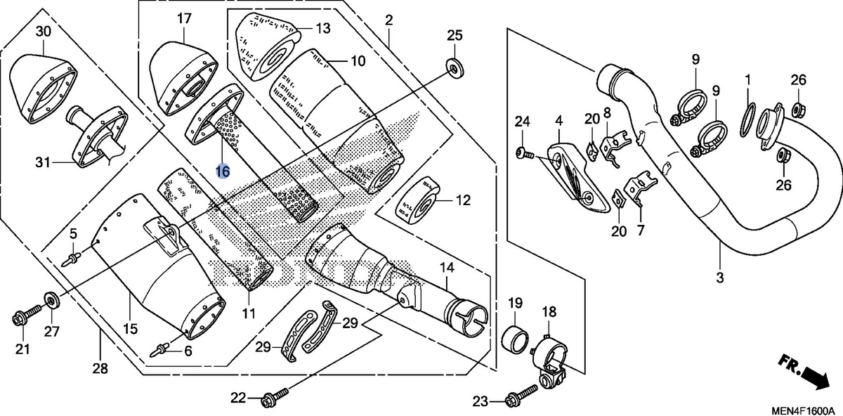 Honda OEM part 18362-MEN-A30