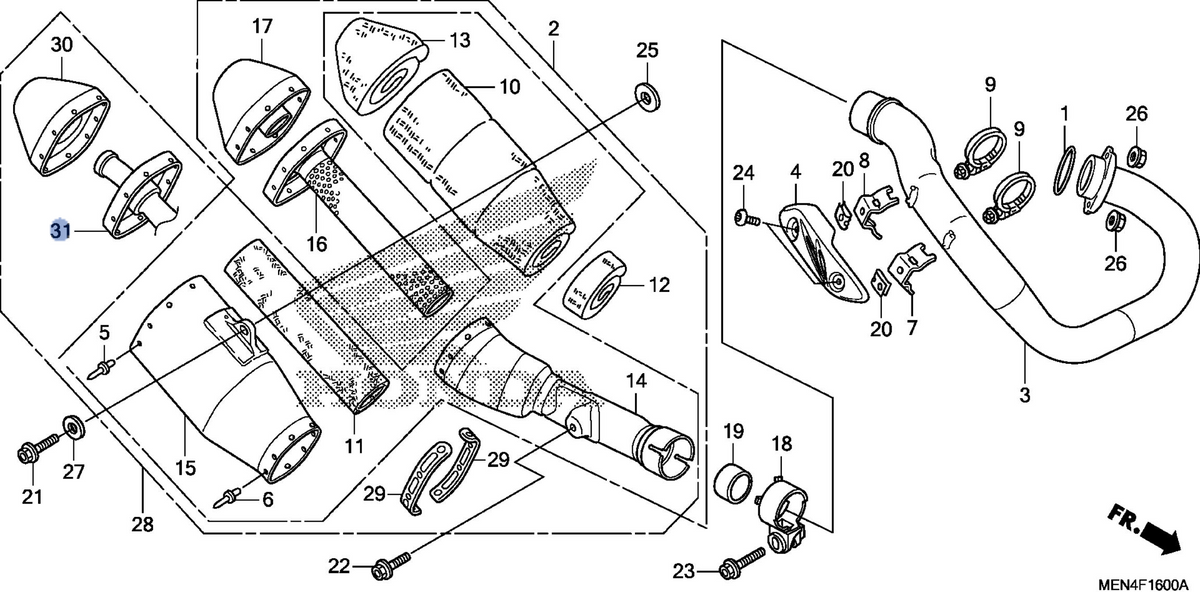 Honda OEM part 18362-MEN-A51