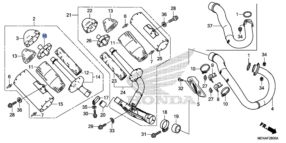 Honda OEM part 18362-MEN-A70