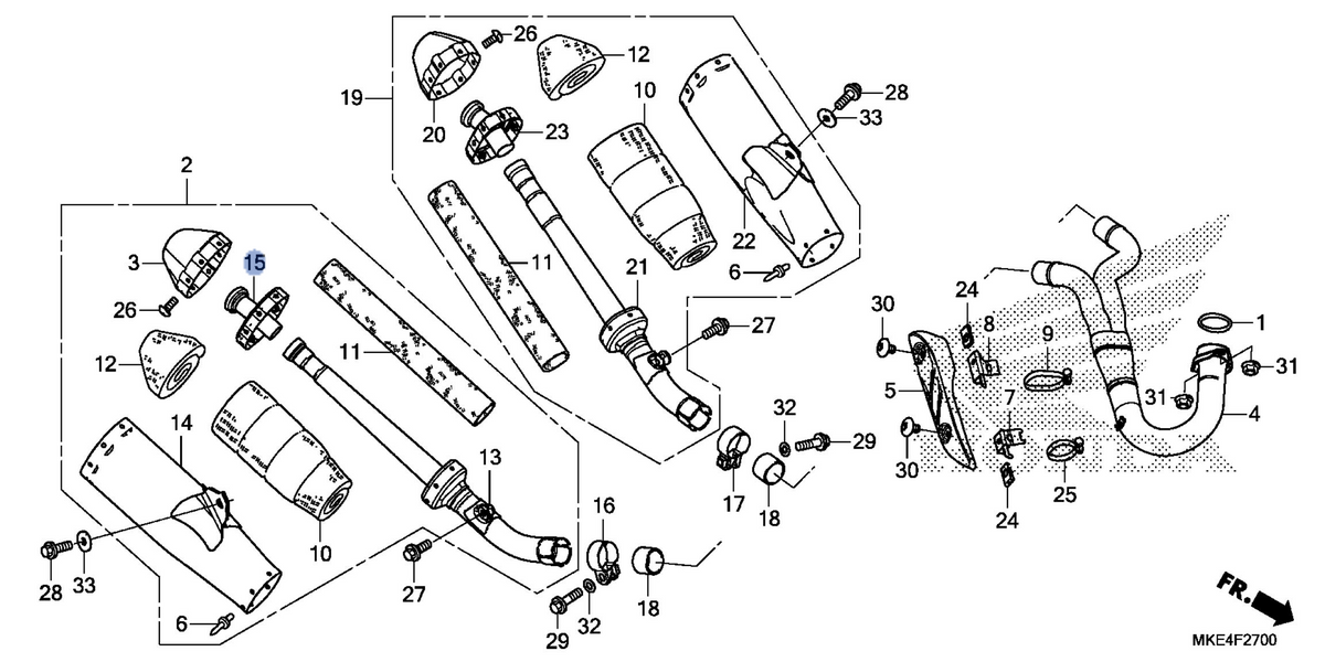 Honda OEM part 18362-MKE-A00