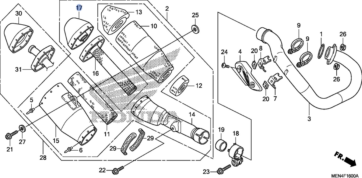 Honda OEM part 18363-MEN-A30