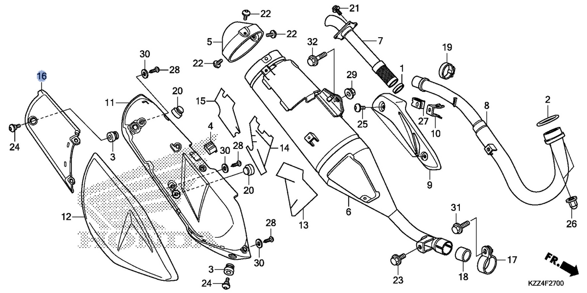 Honda OEM part 18365-KZZ-900