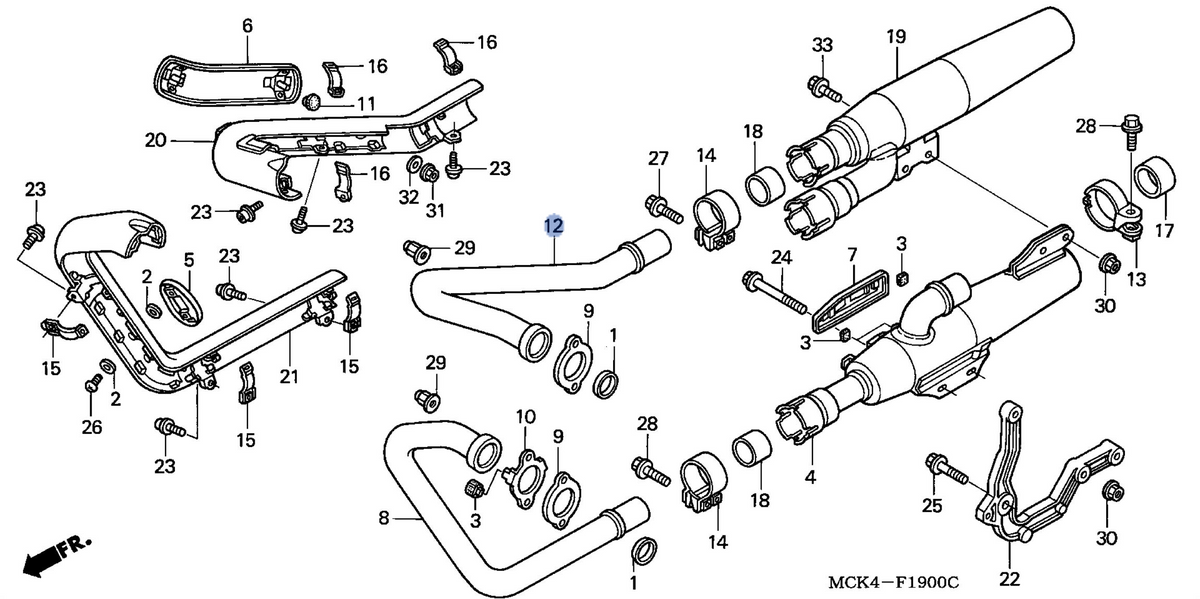 Honda OEM part 18370-MCK-A01