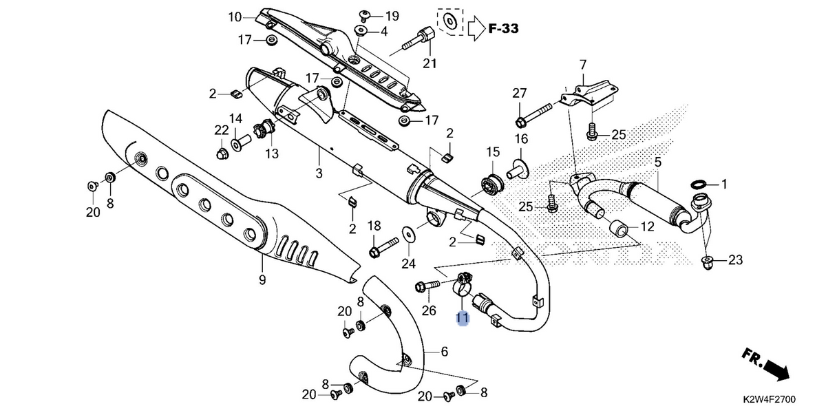 Honda OEM part 18371-K26-900