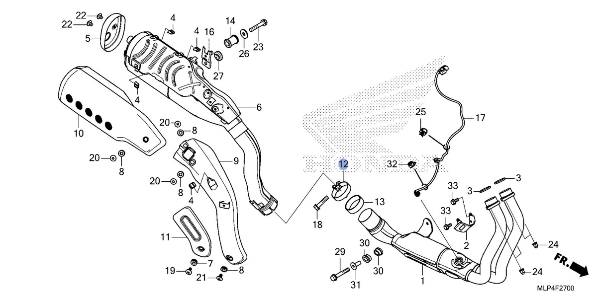Honda OEM part 18371-K3S-HA0