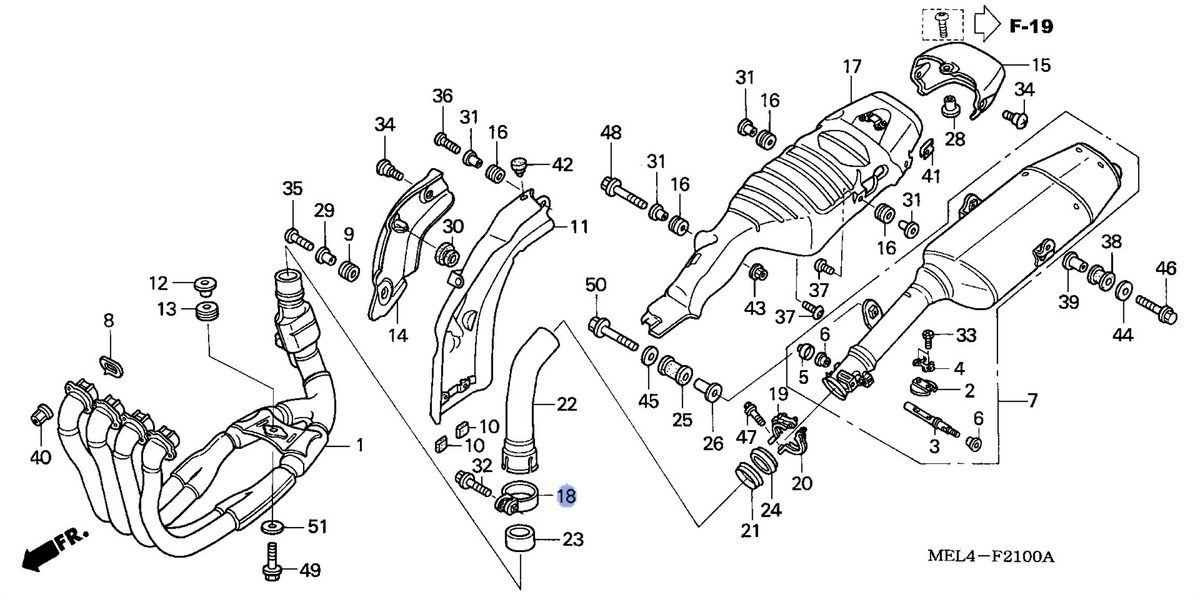 Honda OEM part 18371-MEL-003