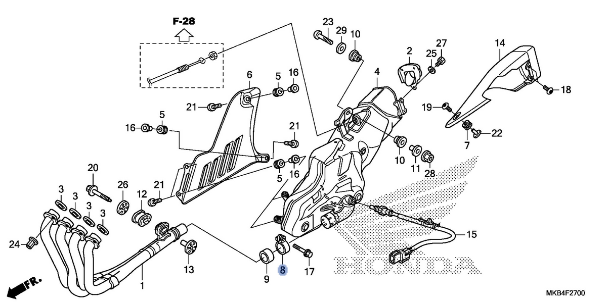 Honda OEM part 18371-MFL-000