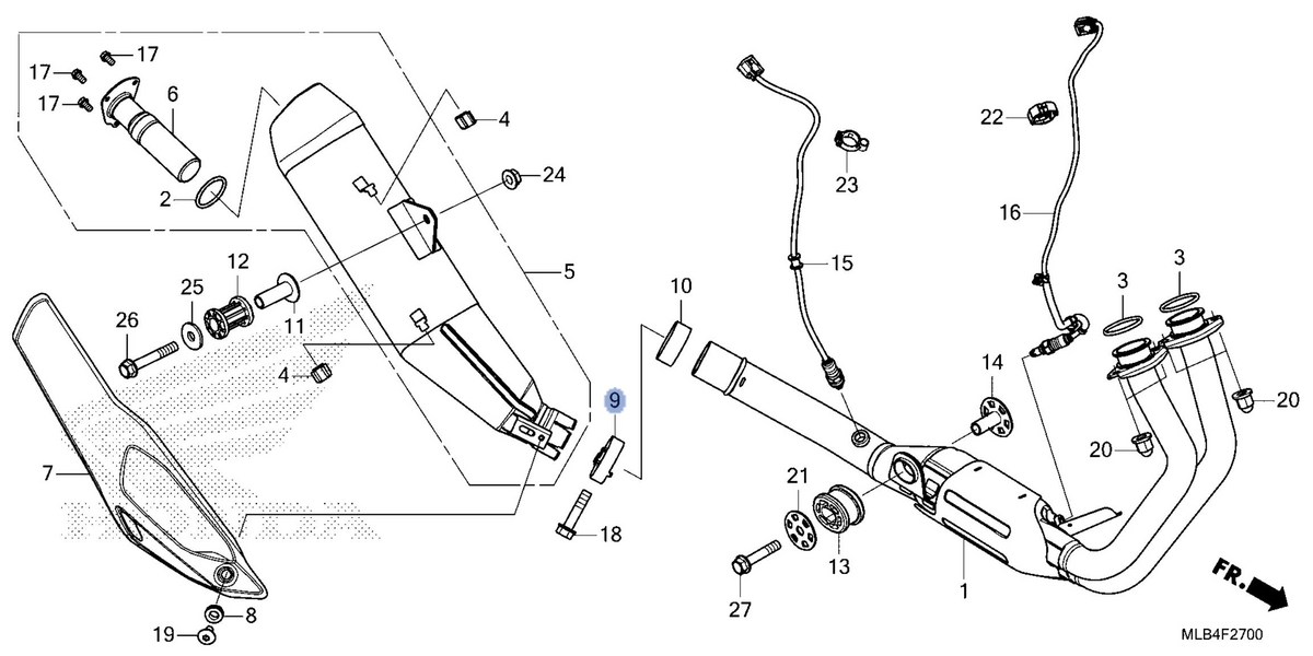 Honda OEM part 18371-MLB-D00
