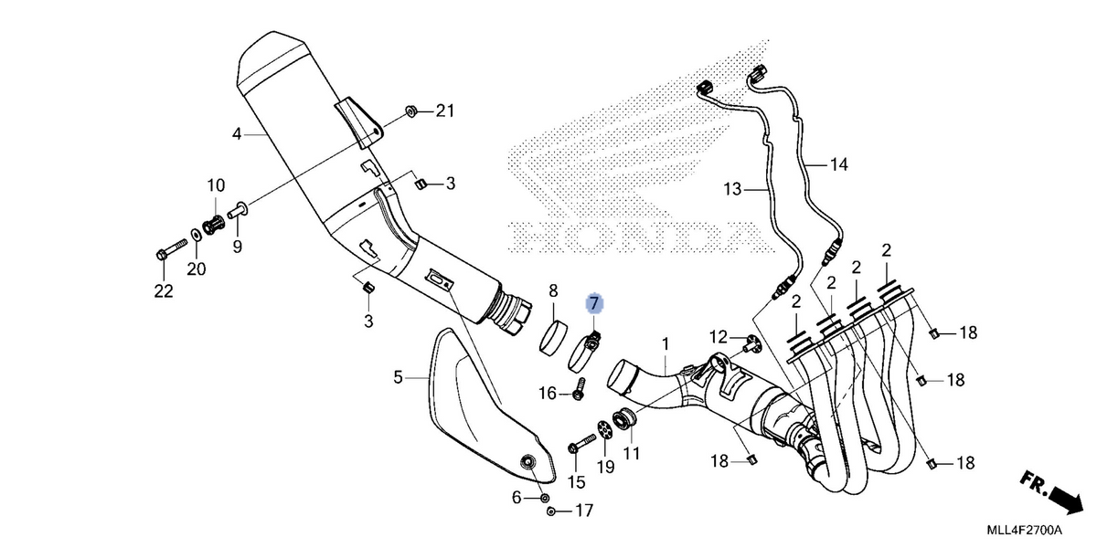 Honda OEM part 18371-MLL-D00