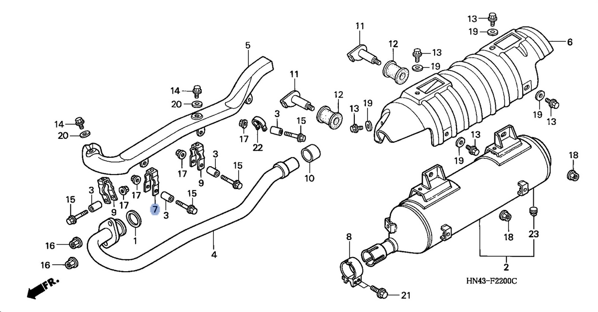 Honda OEM part 18372-HN5-670