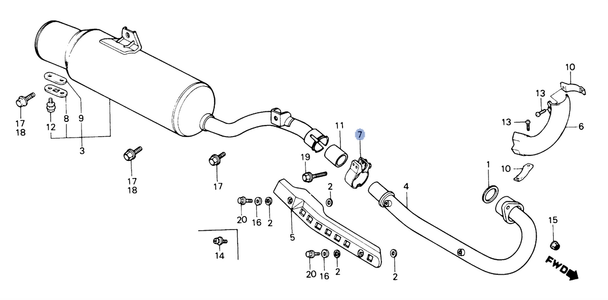 Honda OEM part 18373-HA0-003